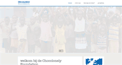 Desktop Screenshot of chocolonelyfoundation.org