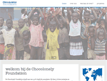Tablet Screenshot of chocolonelyfoundation.org